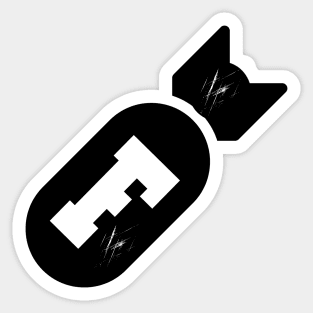 F Bomb Sticker